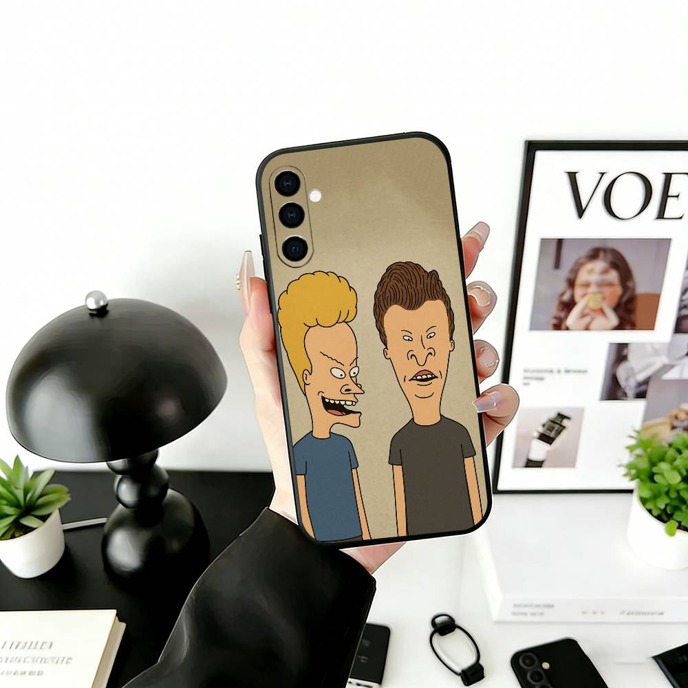 

Beavis & B-Head Phone Case For Samsung Galaxy A73,A72,A71,A70,A53,A52,A51,Soft Silicone Black Cover Samsung a51 4g