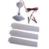 DC12V Plastic 3 Leaves Ceiling Fan Camping Tent Silent Hanging Cooling Fan