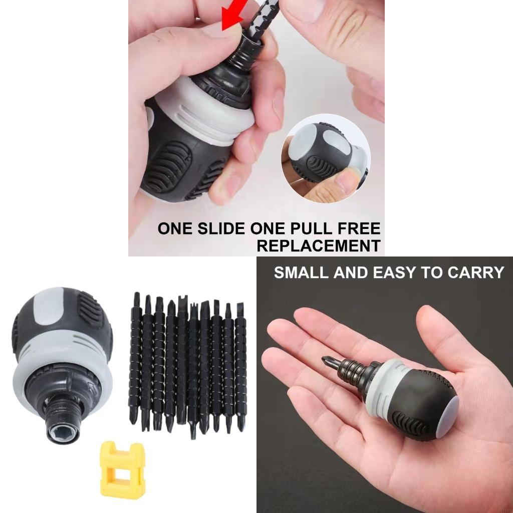 H7EE Ratcheting Screwdriver Set Screwdriver Ratchet Wrench Set With Rotatable Ratchet China Mainland
