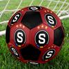 Pallone da Calcio AC Sparta Praha Taglia 5 Colorato Cucito a Macchina PVC Pronto per la Competizione Resistente Alta Rimbalzabilità