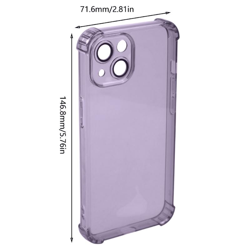 Protective Bumper Skin Clear Case Flexible Mobile Phone TPU Cover for Phone 13 Full Coverage Housing Scratch Resistant