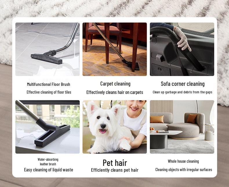 Jieba Super Power Wet & Dry Vacuum Cleaner for Car, Shop, Grout, and Hotel Cleaning