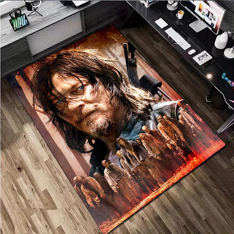 The Walking Dead  Rug - Home carpet Office Decorative Carpet For Living Room Bedroom Door Mat Floor Rug Computer Chair Area Rug