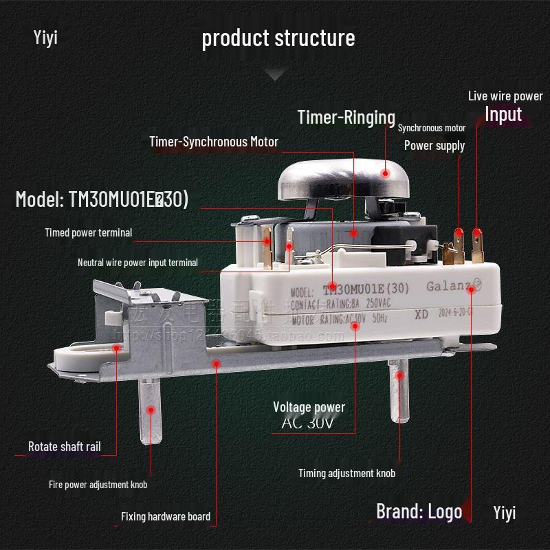 Таймер для микроволновой печи 30 В TM30MU01E - Без переключателя мощности гриля Others
