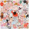 12 Sets Of Female Stickers Ins Creative Cute Girl Heart Hand Account Decorative Sticker Creative Hand Account Painting