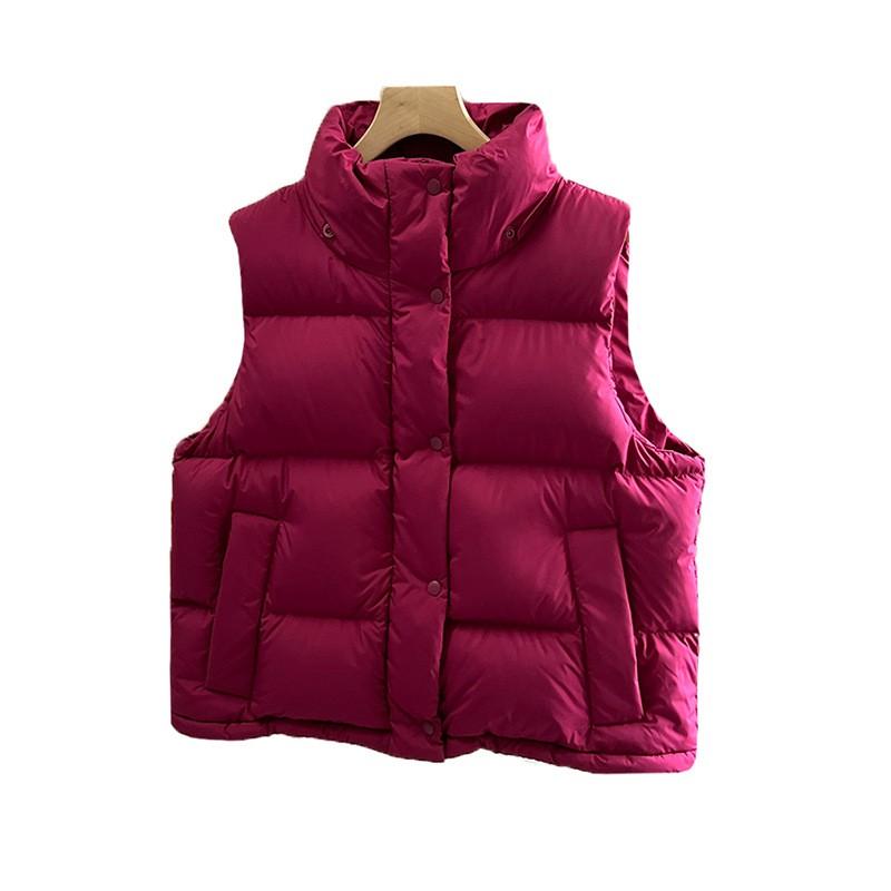Womens Premium Down Vest 90% White Duck Hooded Puffer Sleeveless Jacket Winter 2026 Thick Warm Outerwear