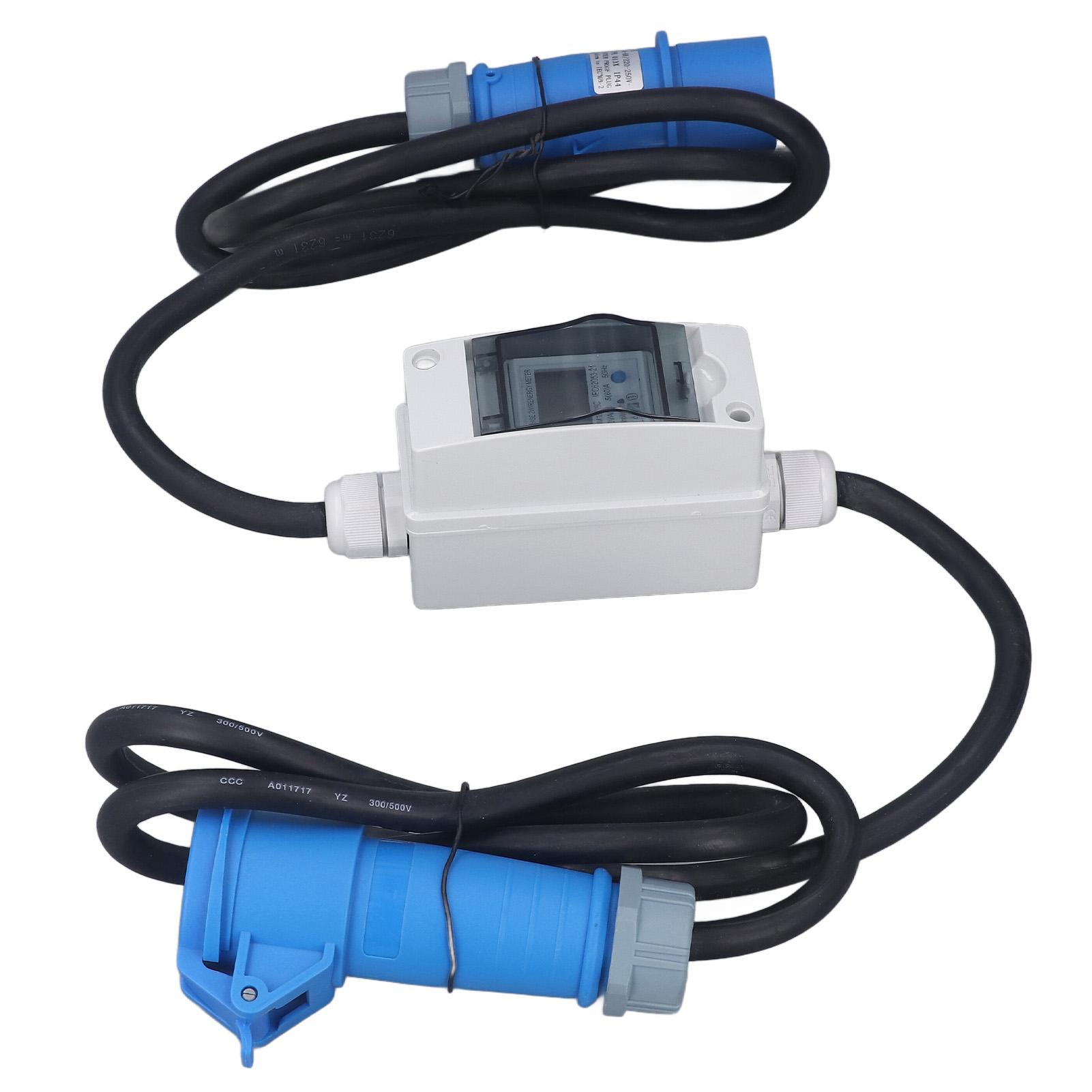 

Smart Energy Meter 220‑250V AC Male to Female 3 Pin 16A 220V AC 5A 60A Single Phase 2 Wire Power Charging Monitor