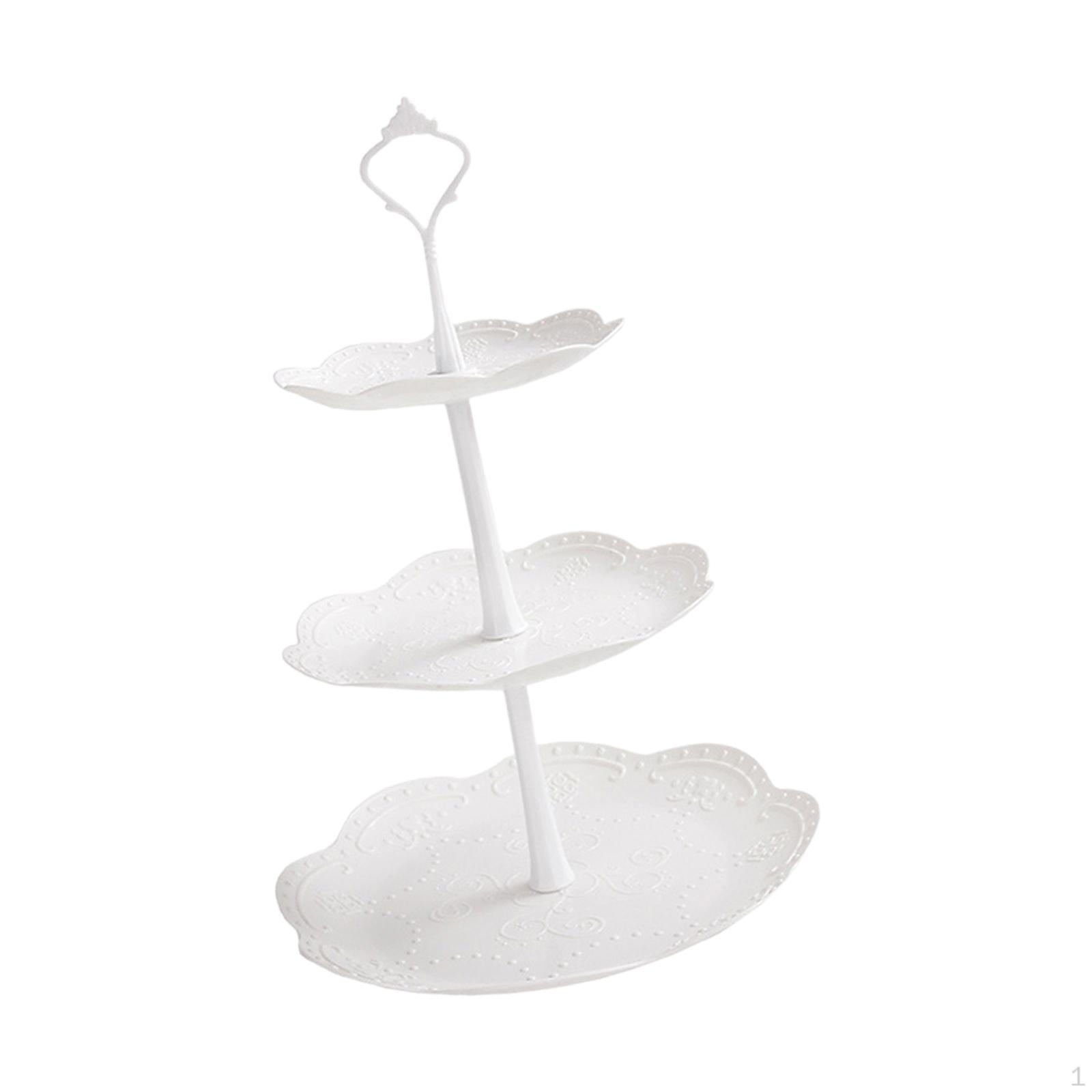 

3-х уровневая презентационная стойка для фруктов 26cmx26cmx40cm_Round White