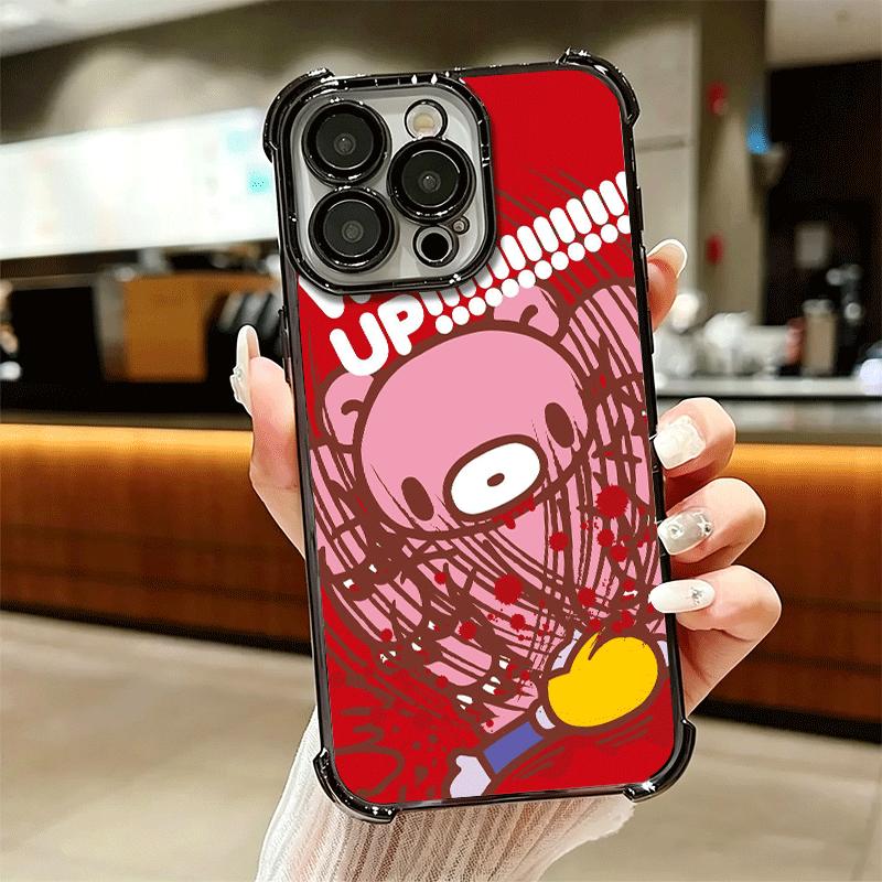 G-Gloomy Bear Soft Phone Case For iPhone 15 16 17 Air 14 Pro Max 16E Plus 13 12 Mini Plating Anti-Fall Fundas