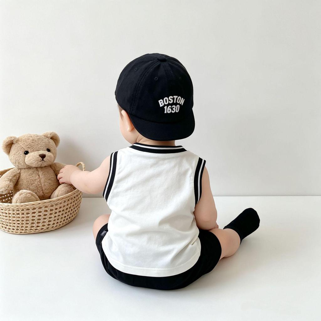 Infant & Toddler Breathable Sleeveless Basketball Print Vest (0-3 Years) - Summer Lightweight Sports Tank