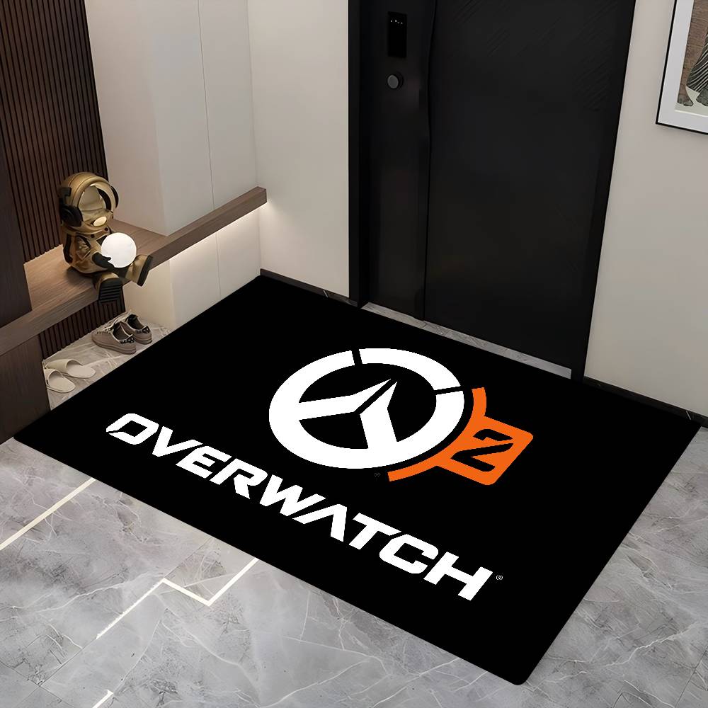 O-Overwatch Games LOGO Kitchen Mat Cheaper Anti-slip Modern Living Room Balcony Printed Modern Home Decor