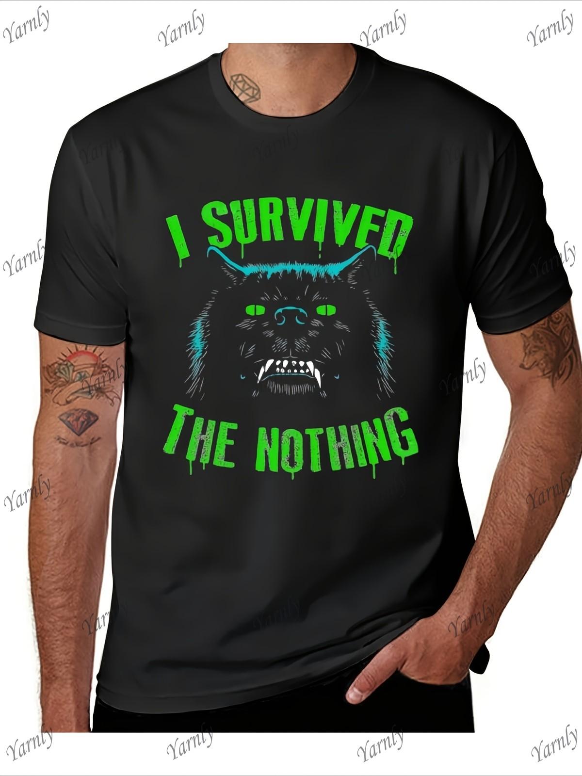 1pc [Funny Neverending Story Tee] Vintage Neverending Story T-Shirt - I Surviv S разноцветный