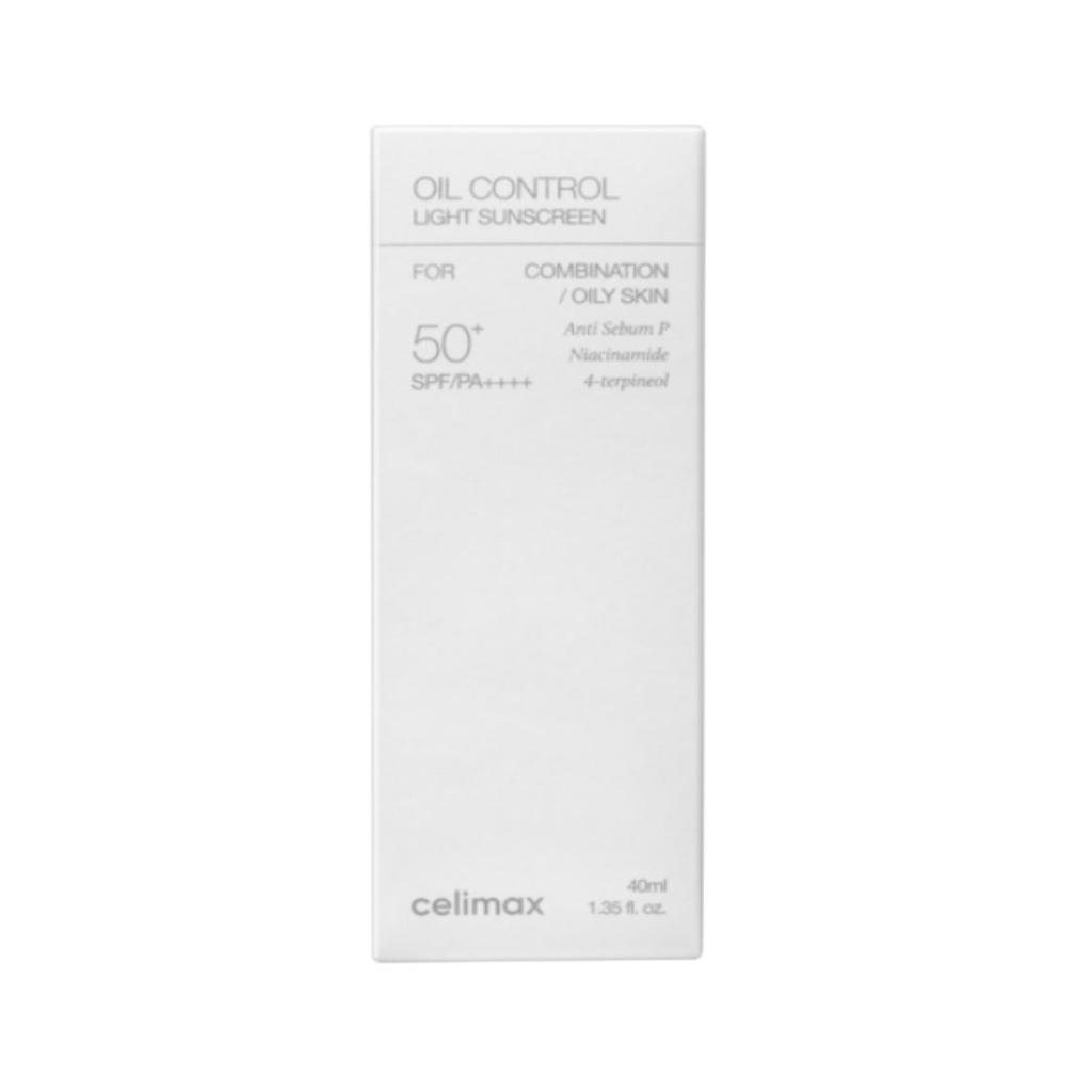 Celimax Oil Control Light Sunscreen SPF50+ PA++++ Lightweight Sebum Control UV Protection 40ml