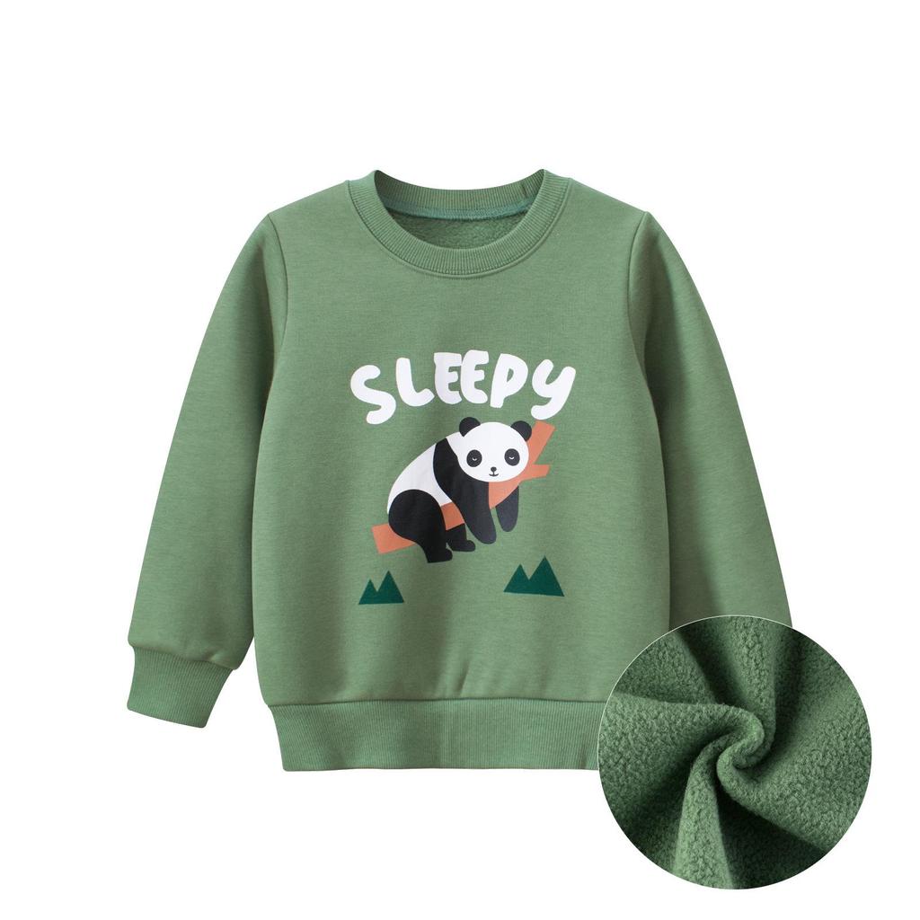 Children's Plush Sweater - New Boys' Autumn/Winter Korean-Style Polar Fleece Top