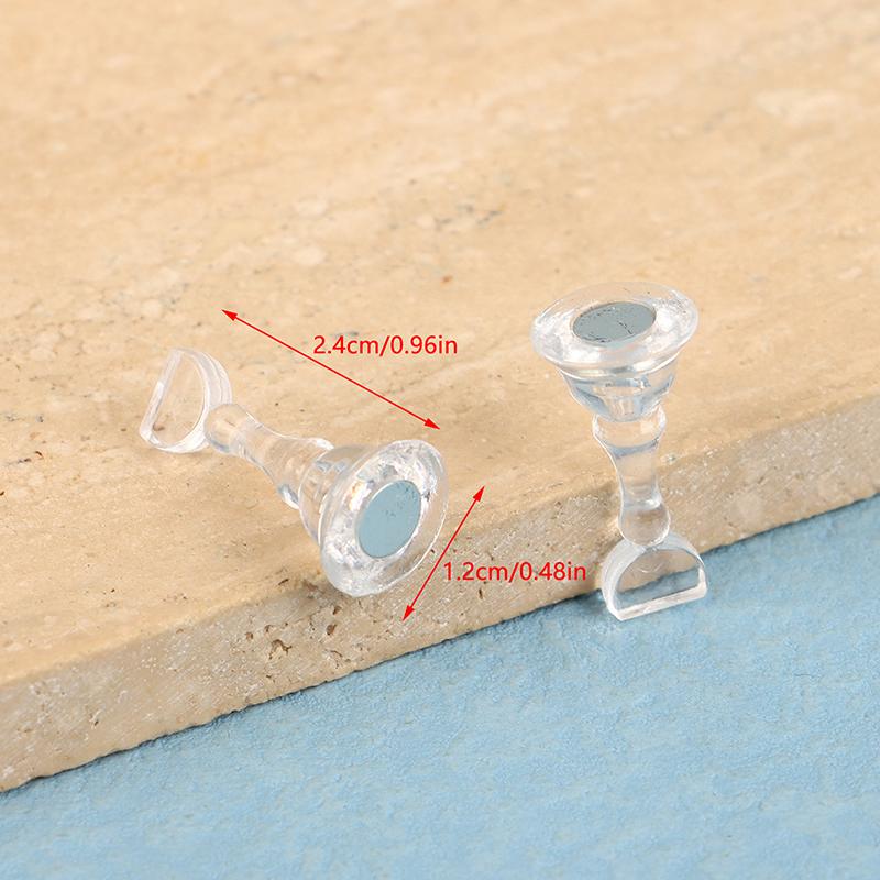 5Pcs Acrylic Nail Stand Tips Holders Chess Shaped Fingernail Diy Magnetic Training Practice Display Manicure Nail Tool