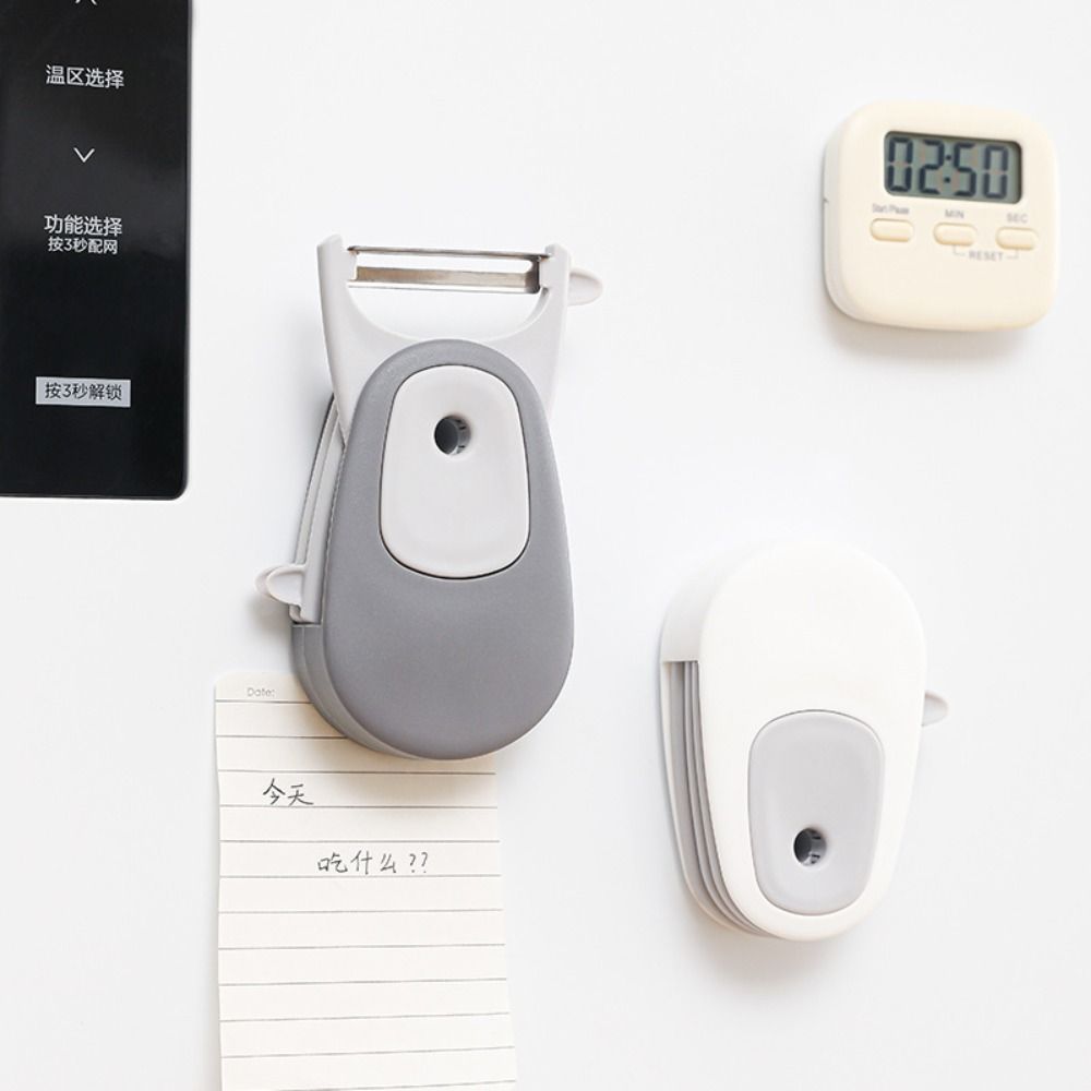 

Foldable Fruit Peeler Magnetic Potato Slicer Creative 3-in-1 Vegetable Peeler Home Kitchen Tool сірий