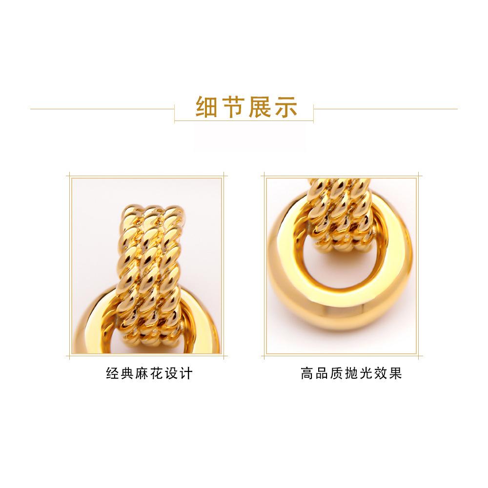 Earrings ins cold wind earrings women's autumn earrings exaggerated new European and American fashion temperament personalized high-end earrings