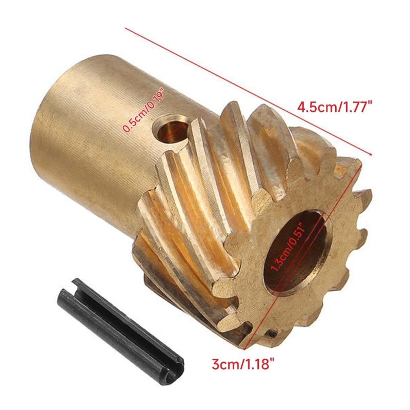 Engine Distributor Drive Gear 491" Diameter Shaft Roller Cams Compatible for  BBC 262-454 Shaft Small Big Block Brass