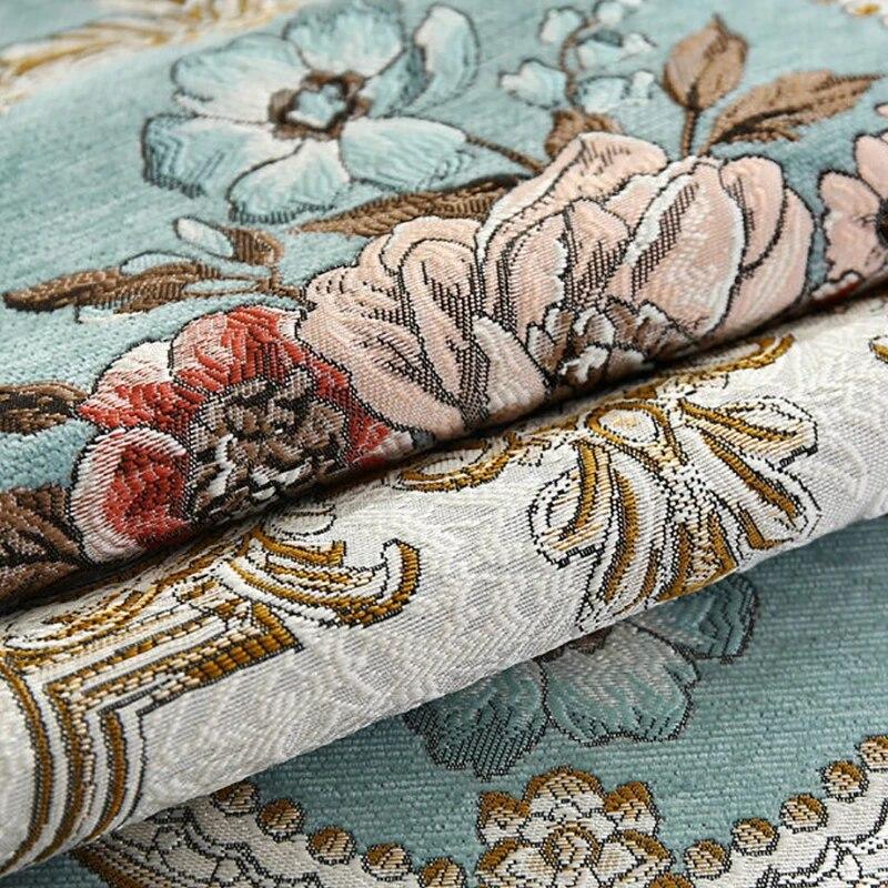 European Vintage Jacquard Potahy na pohovku Luxusní protiskluzový polštář na pohovku 1/2/3 Sedadla Chrániče nábytku Potah na pohovku