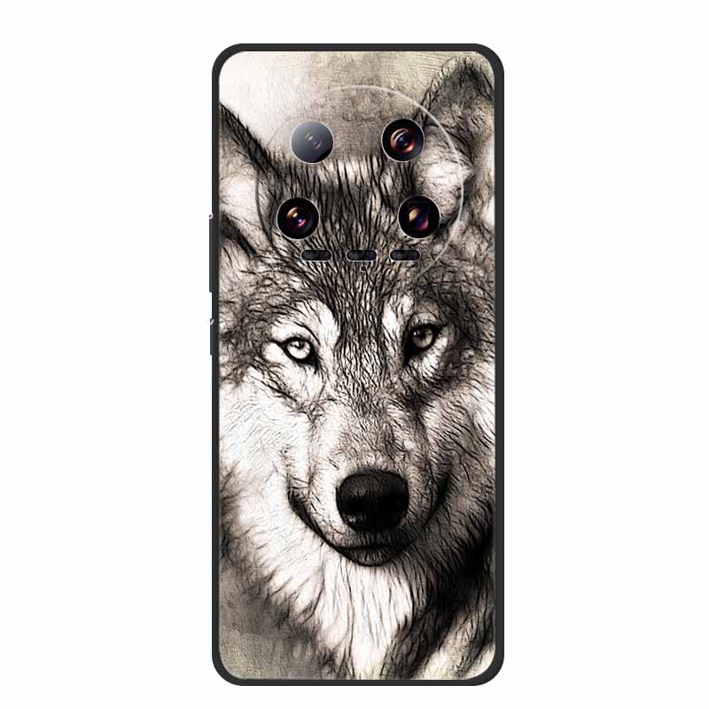 Für Xiaomi 14 Ultra Hülle Tiere TPU Silikon Weiche Rückabdeckung Handyhüllen für Xiaomi14 Ultra Schutz 24031PN0DC Coole Hülle