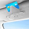 Multifunctional Eyeglass & Sunglass Holder for Car Compact & Practical Sunglass Storage Stylish Car Sunglasses Clamp