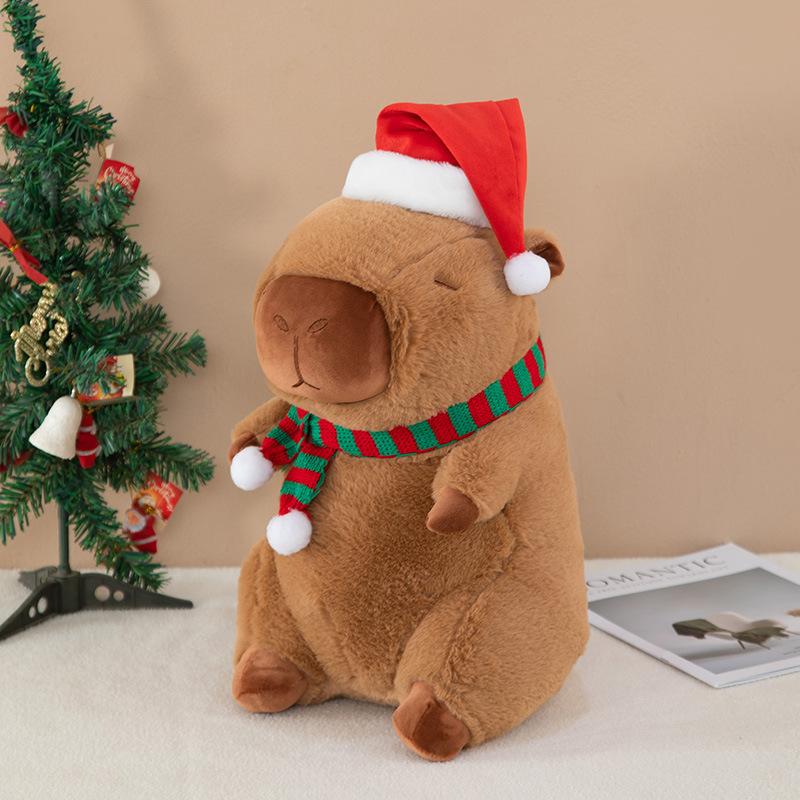 Christmas Capybara Kapibara cute little bear doll teddy bear children's plush toy doll gift