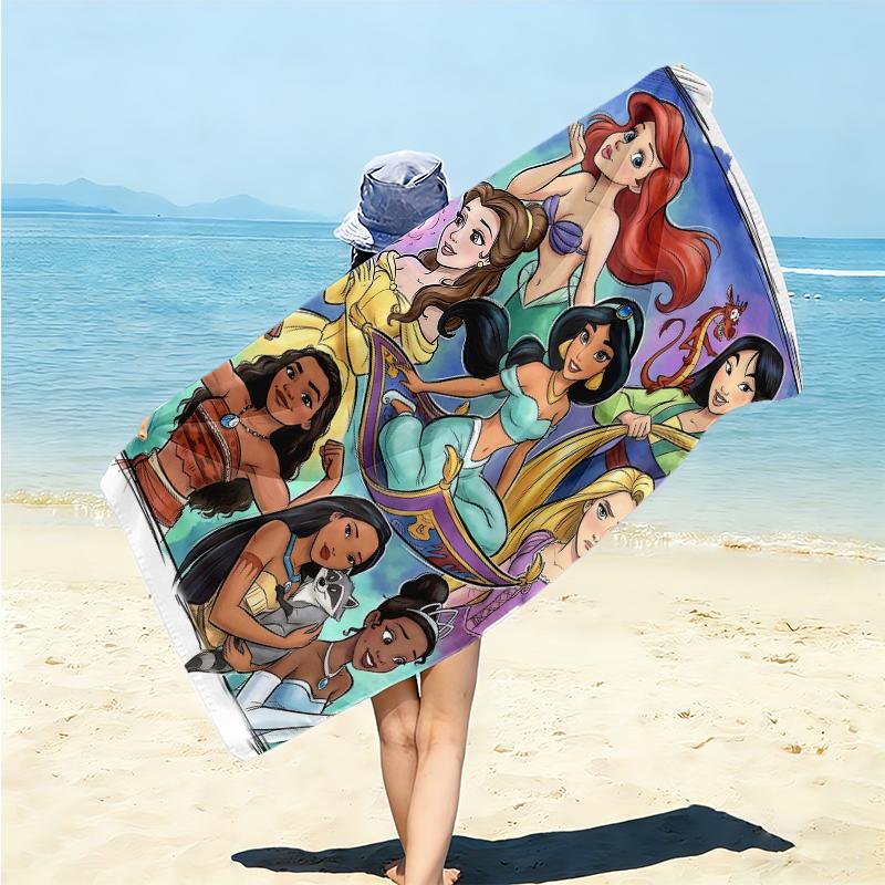 Princesses Colorful Costumes Towel Large Quick-Drying Microfiber soft S-Square Pants-s Beach Towel for Travel Fitness Bathing Camping. 0730s87