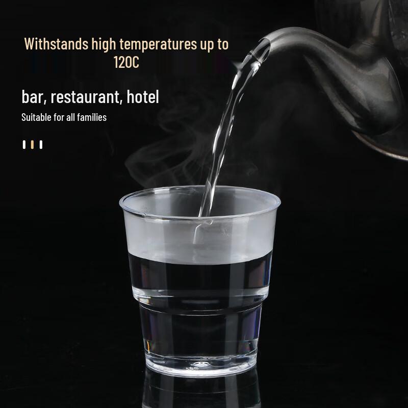 COFLYEE Einweg-Hartplastik-Trinkgeschirr