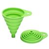 Convenient, Durable, Heat-Resistant Silicone Funnel, Folding Funnel for Pouring, Green