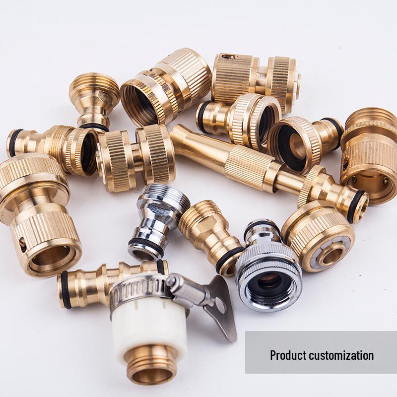 4-Minute Pure Copper Threaded Washing Machine Quick Connector