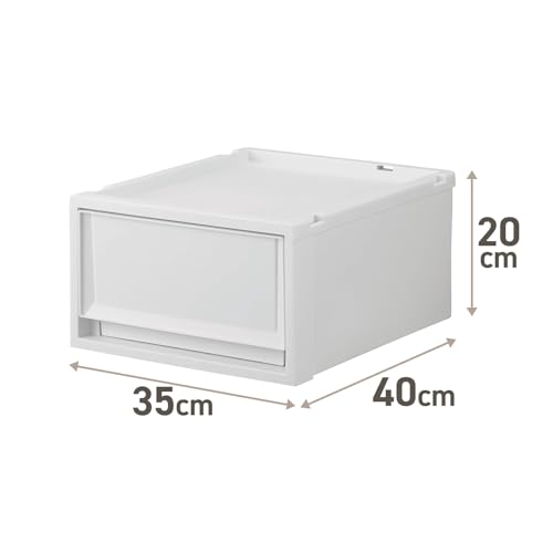 [Amazon.co.jp Exclusive] Tenma Fits Case Multi Storage Box, Kitchen Storage, 35cm Wide x 40cm Deep x 20cm High, Laundry Storage, Space-Saving, Clothin