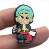 One Piece Cartoon Character Crocs Shoe Charms - Soft Rubber Decorative Accessories