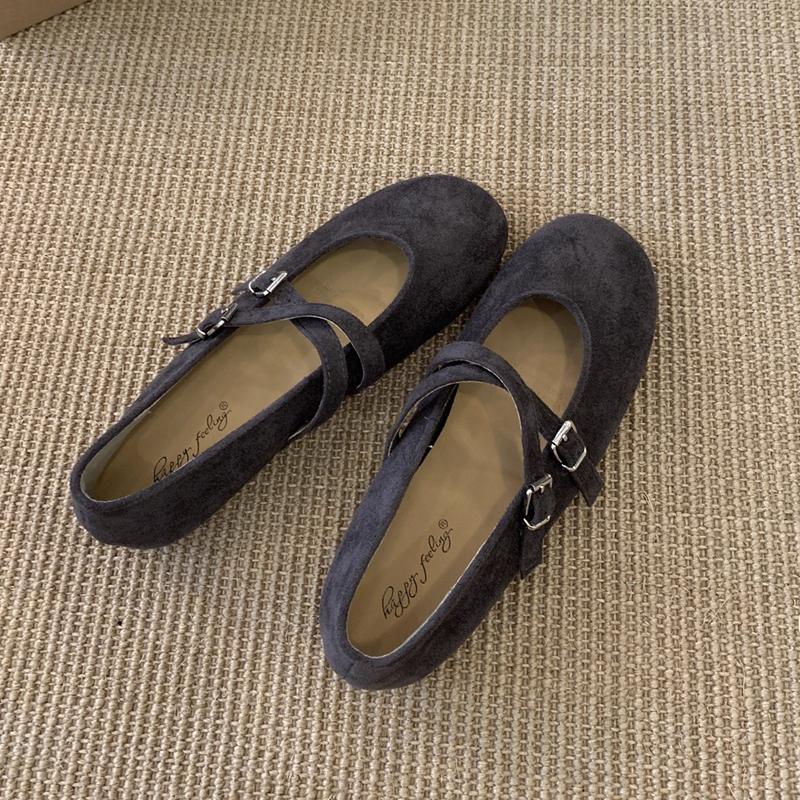 Fashion SUOJIALUN 2025 Autumn New Brand Women Flat Shoes Fashion Round Toe Ladies Casual Mary Jane Shoes Soft Flat Heel Single Shoes