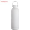 350/500/750/1000ml Macaron Color Cola Shape Insulated Bottle, 304 Stainless Steel Vacuum Flask, Portable Handle Water Bottle