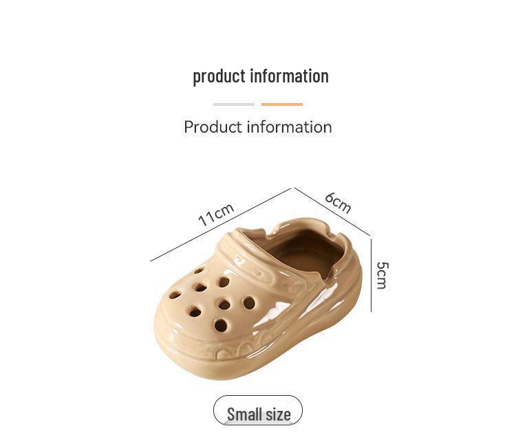 Trendy Anti-Fly Ceramic Desktop Ashtray for Office & Home Decor