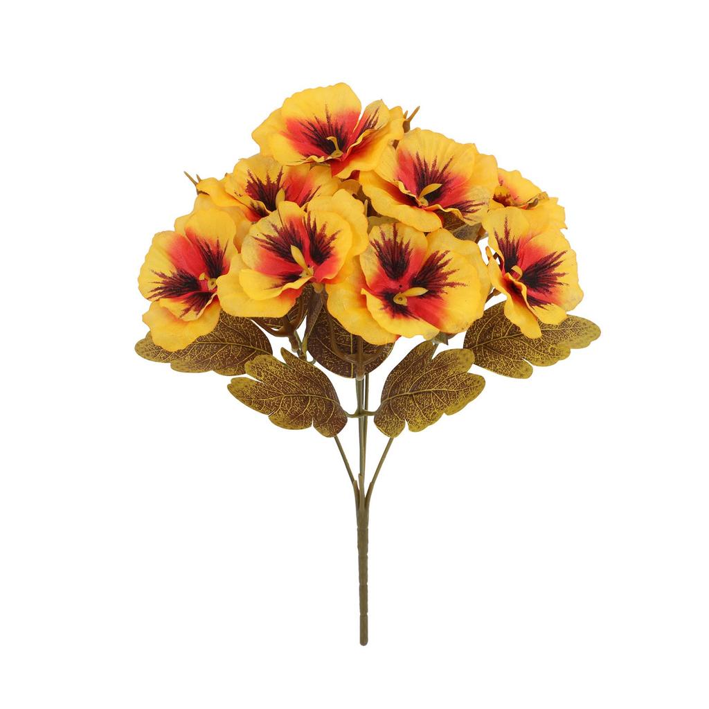 Simulated Flower Tricolor Violet Small Handle Flower Home Hotel Outdoor Wedding Decoration Ornament