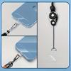 2/5pcs TPU Mobile Phone Lanyard Stickers - Universal Adhesive Mobile Phone Holder with Removable Anti-Loss Strap Connector Kit