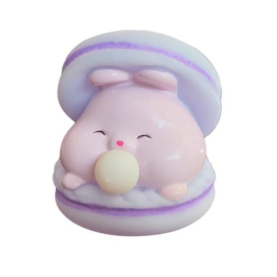 Bubble Animal Macaron Fidget Toy Stress Relief Dog Cat Rabbit Frog Squeeze Sensory Toy Anti-Anxiety Soft Stress Ball Pinch Desk Toy
