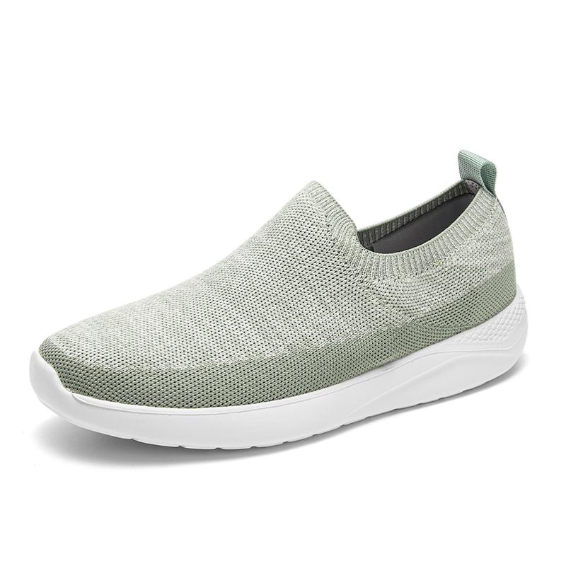 

Дышащая мужская сетчатая обувь, легкие мужские кроссовки, модные туфли без застежек на плоской подошве, удобные мужские мокасины, ленивая обувь, мужская обувь для вождения 44 светло-зеленый