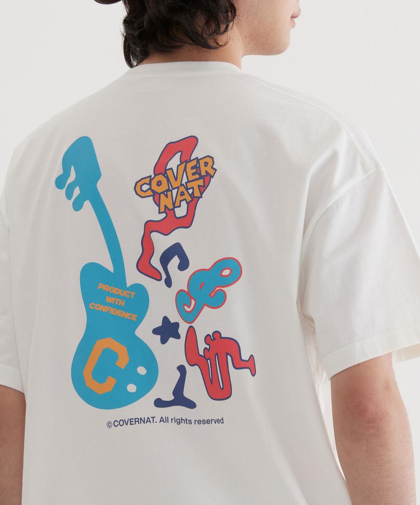 COVERNAT Band Play Graphic T-Shirt White
