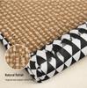 Rattan Woven Cooling Cat & Dog Bed - Universal Pet Mat for Small to Medium Breeds