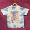 Coca Cola Classic Vintage Styl Modré Tie Dye Tričko 1X