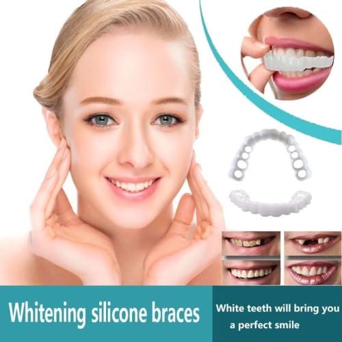 Dentures, Artificial Teeth, DIY, Men and Women, Instant Dentures, Easy To Wear, Multi-functional Temporary Cosmetic Dentures, Adjustable Teeth