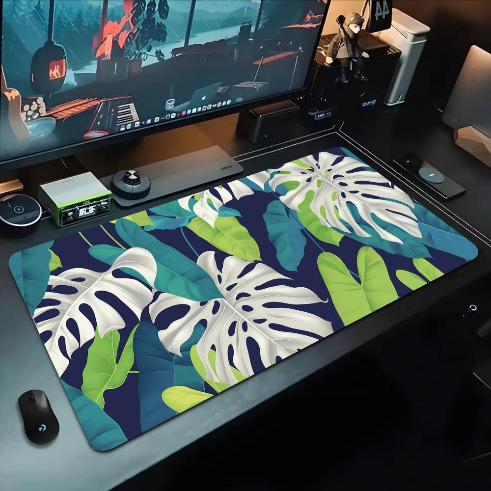 Tropical rainforest plant Mouse Pad 500X1000 mm Large Gaming Mousepad Gamer XL Rubber Otaku Keyboard Pad Laptop Desk Mat