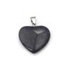Herzförmiger Naturstein Anhänger Tigerauge Amethyst Jade Kristall Stein Charms Für DIY Exquisites Halsketten Schmuckzubehör