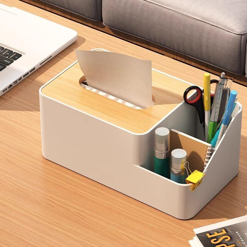 Taschentuchbox, Desktop-Papierbox, Wohnzimmer-Couchtisch, Kreativer leichter Luxus, Hochwertiges Gefühl, Multifunktionale Serviettenaufbewahrungsbox