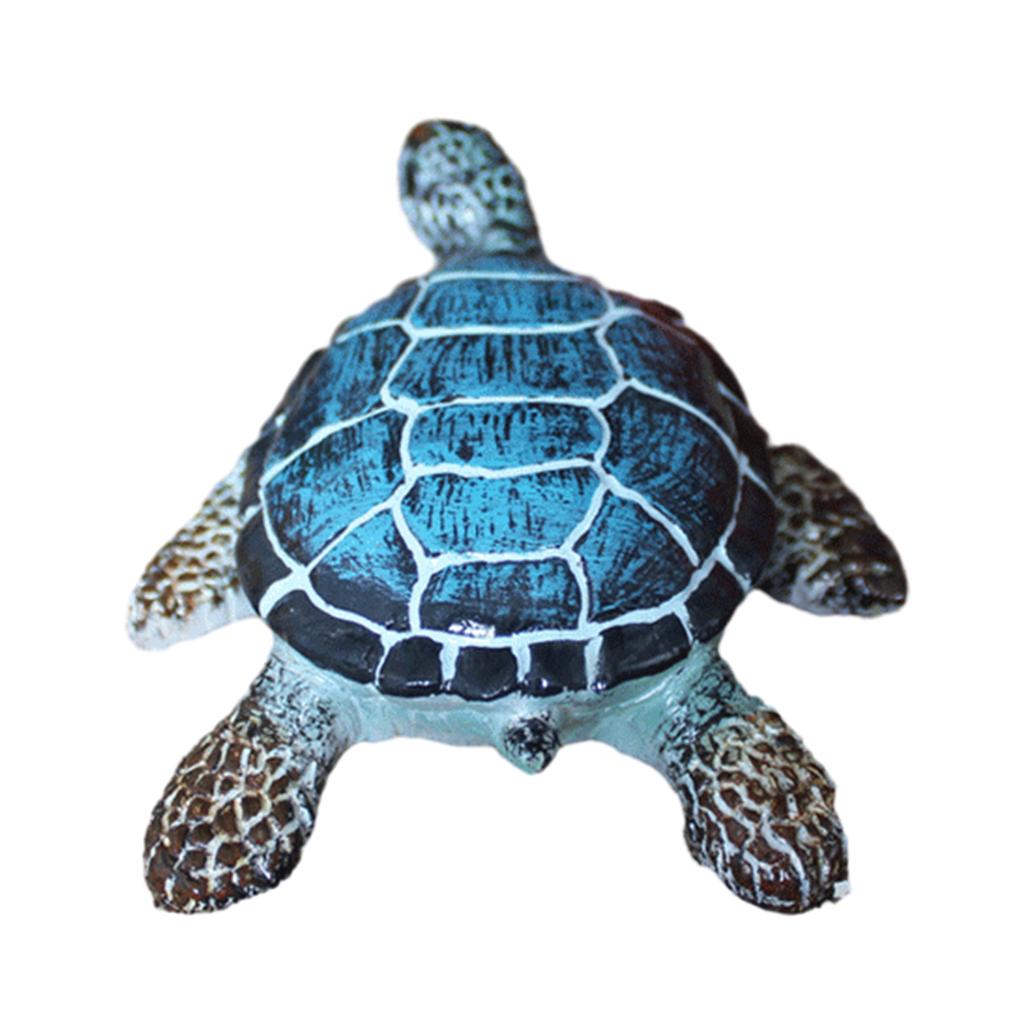 Resin Beach Sea Turtles Miniature Figurine Garden Decoration Fairy Garden Dollhouse Landscape Decoration Ornament
