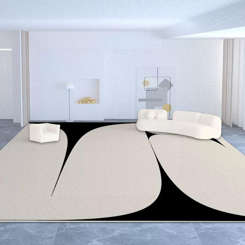 Abstract Living Room Rugs Large Area Floor Mat Short Plush Light Luxury Home Decoration Carpet Bedroom Rug Alfombra Salón Grande