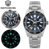 Watchdives WD1965 Watch VH31 Sweep Second Movement BGW9 Luminous Domed Sapphire Crystal 20Bar Waterproof 38mm Vintage Watches