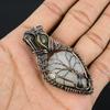 Selenite & Labradorite Jewelry, Handmade Gemstone Pendant, 999 Copper Wire Wrapped Pendant Antique Jewelry, For Engagement Gift